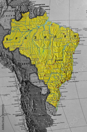 Map brazil