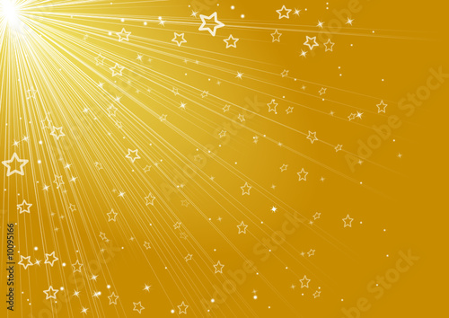 merry christmas stars, gold background