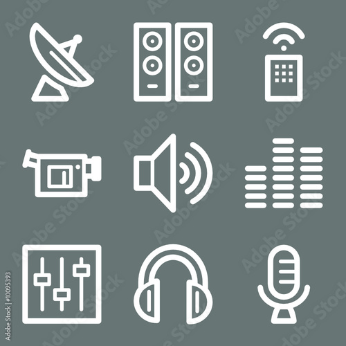 White media web icons V2