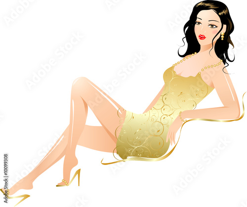Beautiful stylish young woman