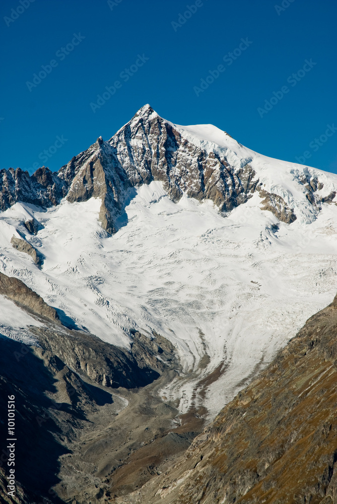 aletschorn, view from eggishorn, wallis, switzerland. aletschorn, view from eggishorn, wallis, switzerland.