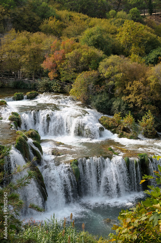 'Skradinski buk' waterfall on river Krka.