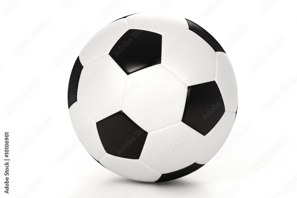 Fototapeta premium Soccer ball isolated over a white background