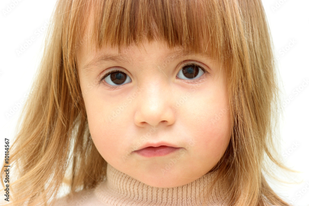 Portrait of a lovely blond baby-girl Portrait of a lovely blond baby-girl