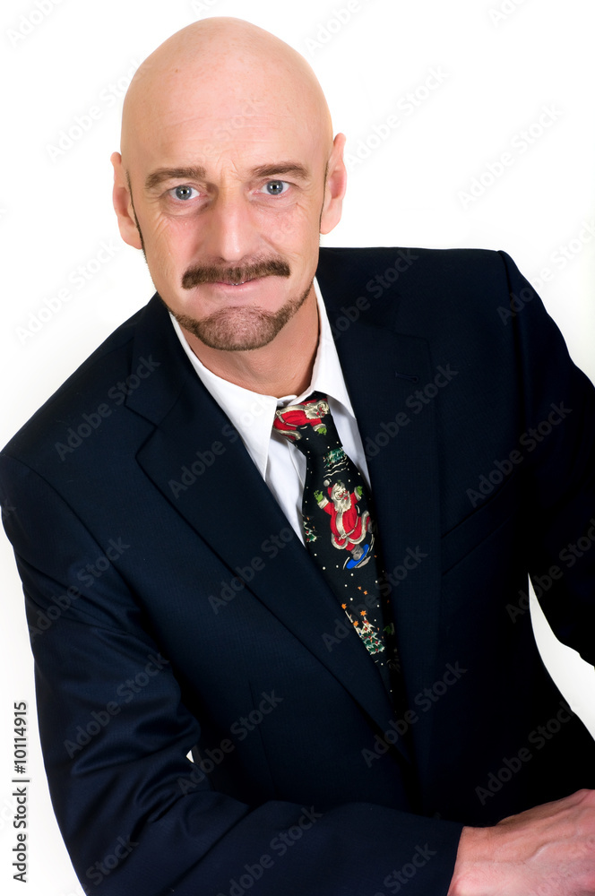 Handsome successful bald middle aged businessman Handsome successful bald middle aged businessman