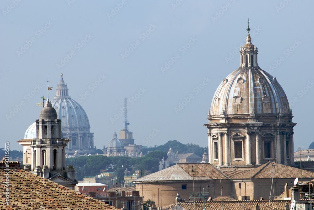 Naklejka premium Tetti di Roma