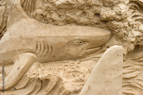Shark, Sand Sculpture Festival in Moscow