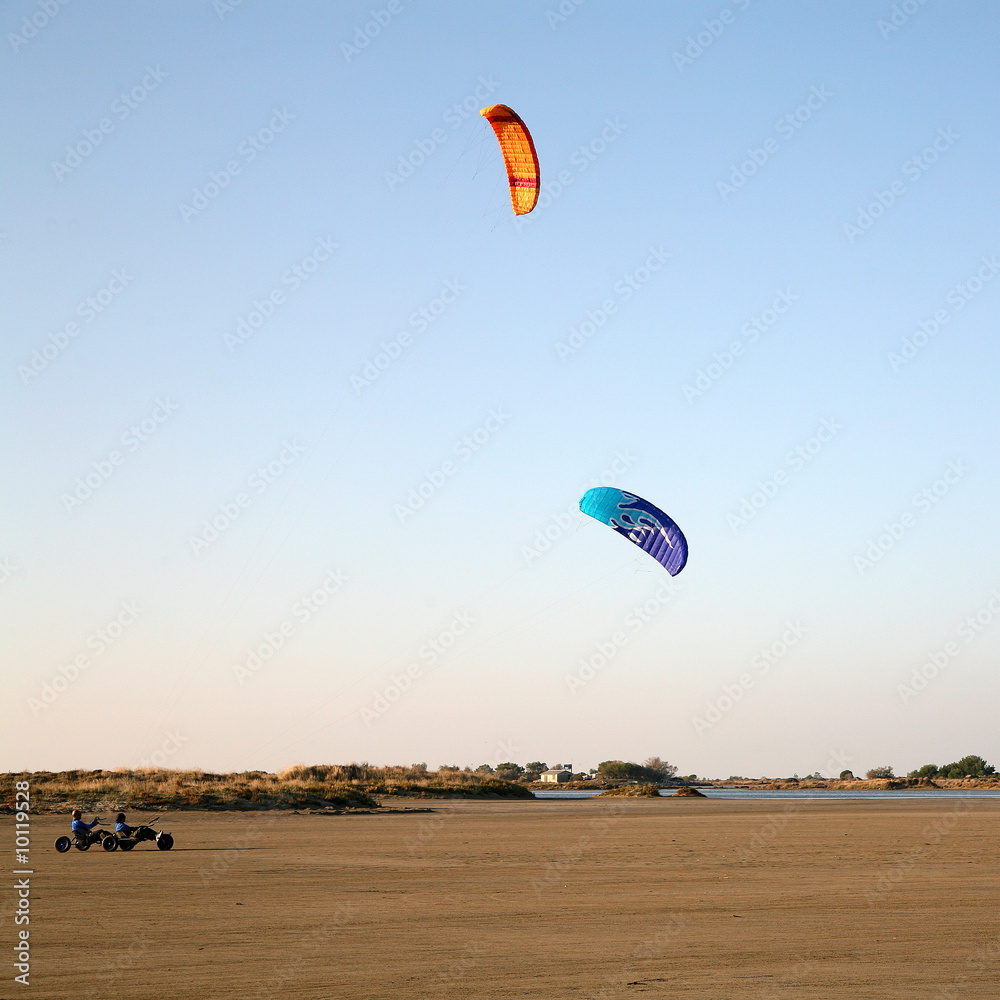 Fototapeta premium Kitebuggy en Tandem