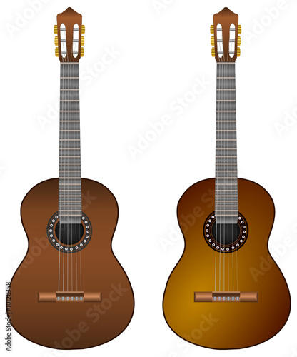 classical guitar - vector