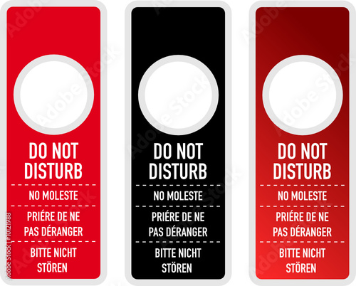 Do not disturb - vector