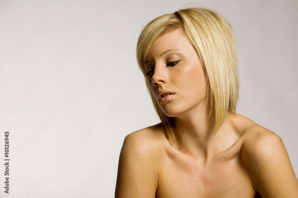 Fototapeta premium Pretty woman with blonde hair