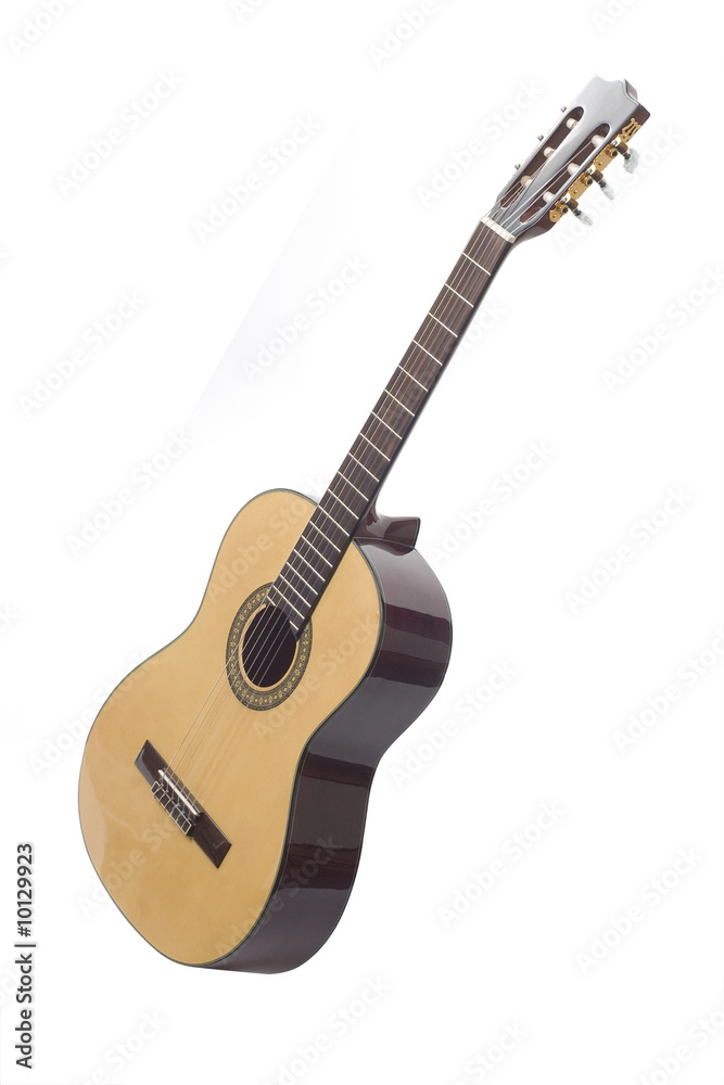 Fototapeta premium guitar isolated on white background