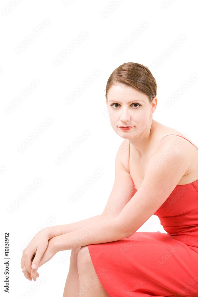Fototapeta premium portrait of young beautiful woman