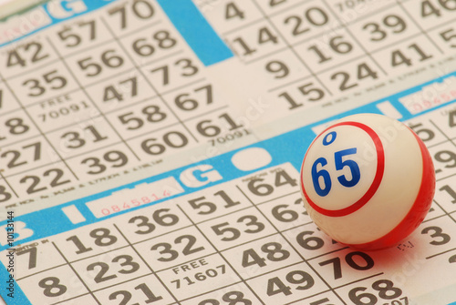 Bingo Ball on Card