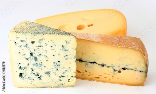 Three varieties of french cheese