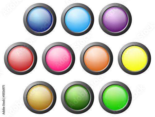 Free Download colored buttons - vector - GFXLoad