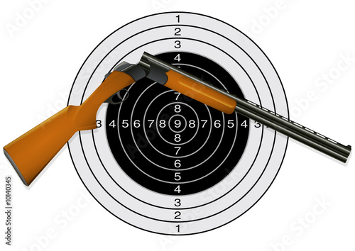 Tir au fusil de chasse (détouré)
