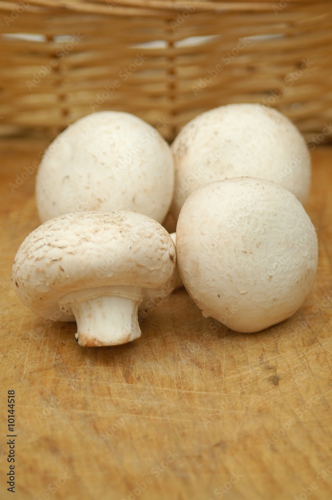 Champignons putzen und zerkleinern Champignons putzen und zerkleinern