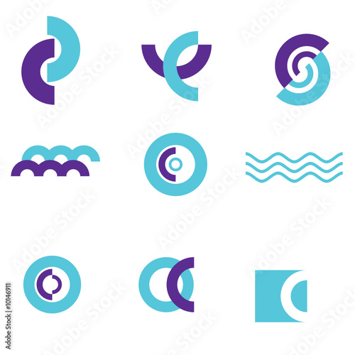 design elements witch show concept of nature and pureness