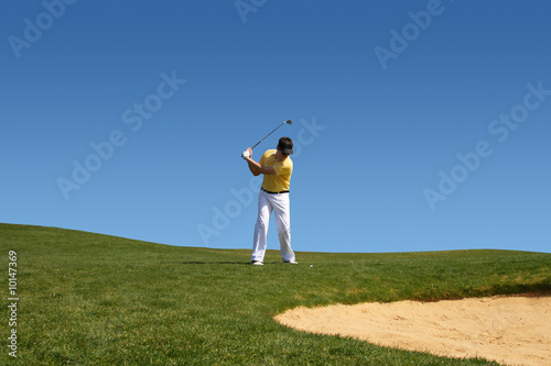 Golf - Golfer mit Golfschläger