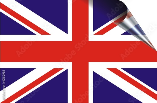 Union Jack curled corner