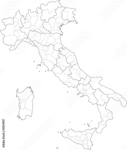 Italia suddivisa in province