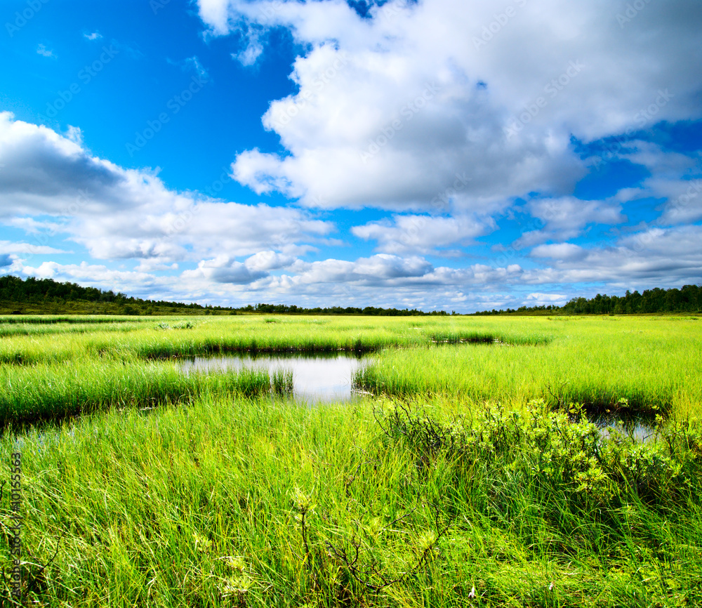 Obraz premium north mountain lake