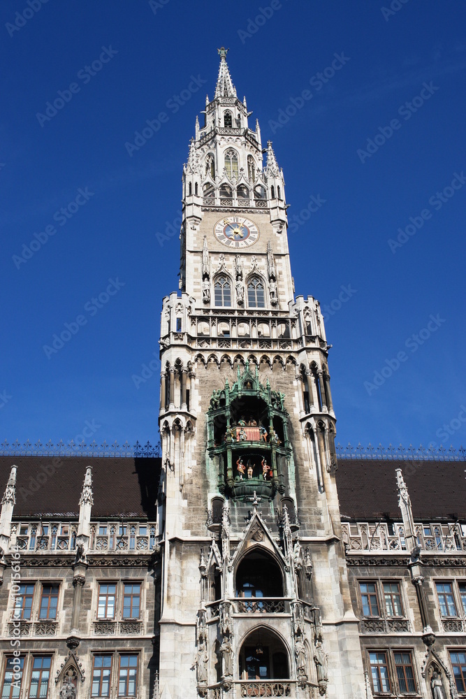 Munich- City Hall ;Marienplatz (Town Hall) w