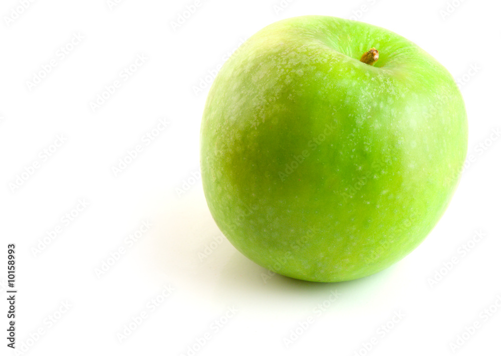 green apple isolated on the white background green apple isolated on the white background