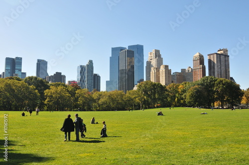 Obraz na plátne Central Park of early autumn
