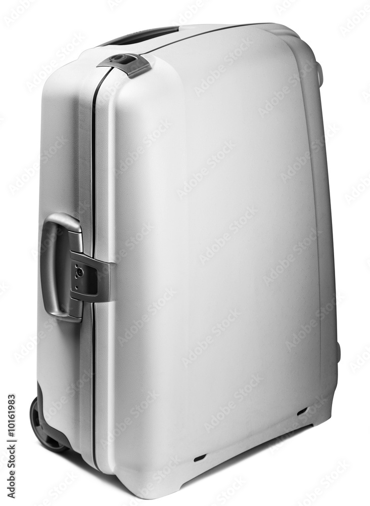 Travel plastic bag on white background with handle Travel plastic bag on white background with handle