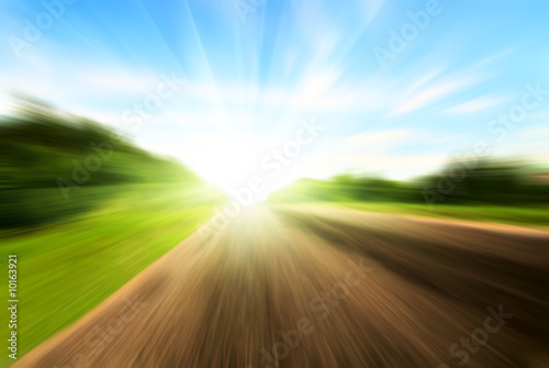 motion blur road and sun © Iakov Kalinin