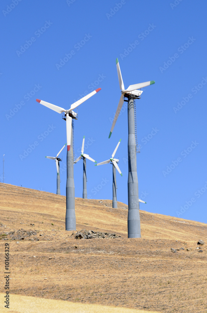 Alternate energy power source wind generator farm in California Alternate energy power source wind generator farm in California