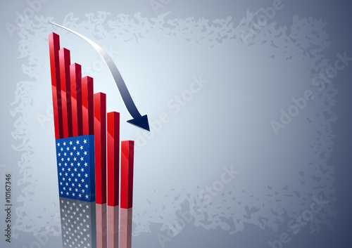 USA flag chart