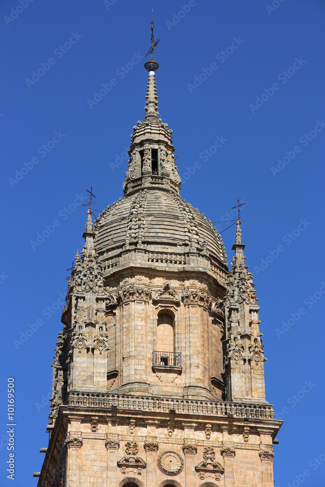 Dome of Salamanca old cathedral. Romanesque style.