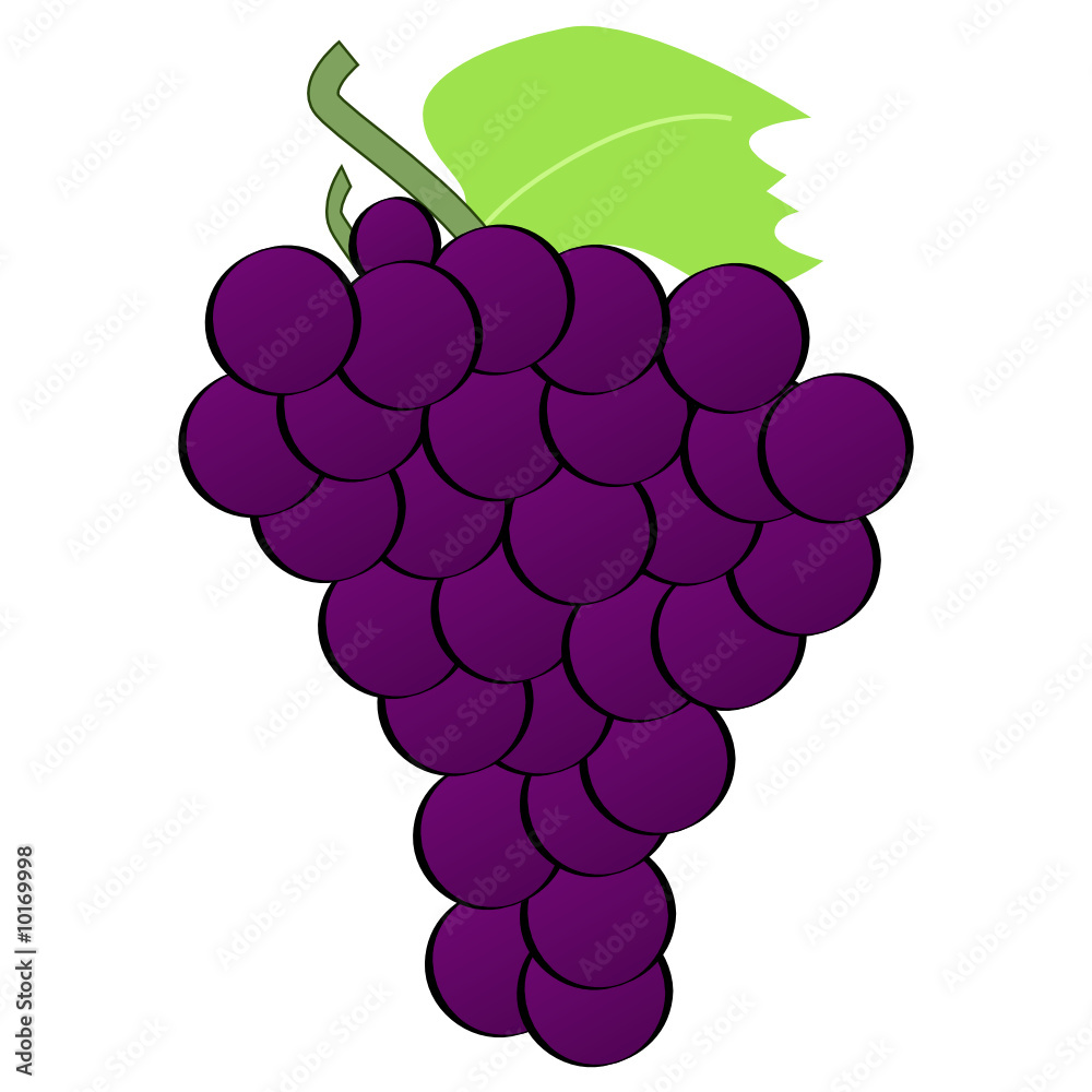 Cartoon grapes Stock Vector Adobe Stock