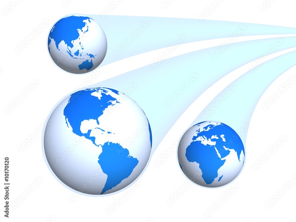 Fototapeta premium Three dimensional image of globe