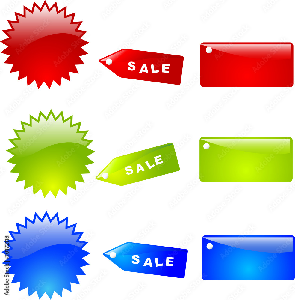 glossy badges
