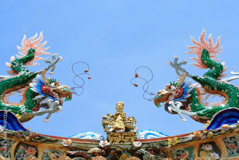 Obraz premium Roof Of Buddhism Temple