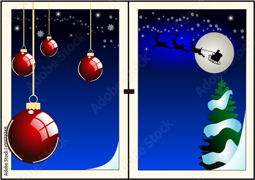 fenêtre de Noël