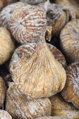 Dried figs  traditional mediterranean dessert macro image