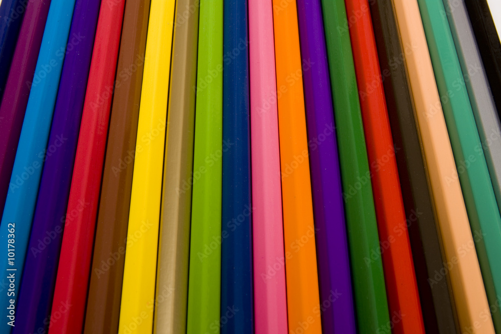 Coloured drawing pencils