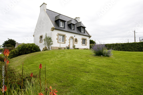 typisches Haus in der Bretagne in Frankreich