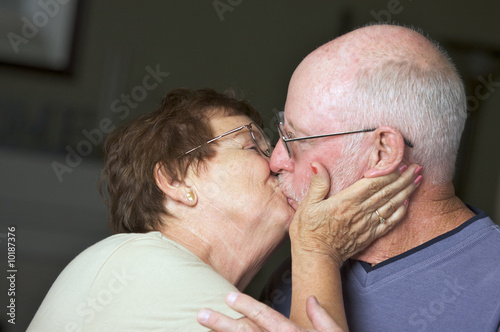 Happy Senior Adult Couple K...