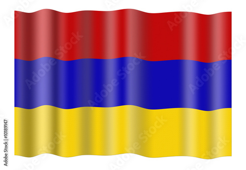 Armenia national flag. Illustration on white background