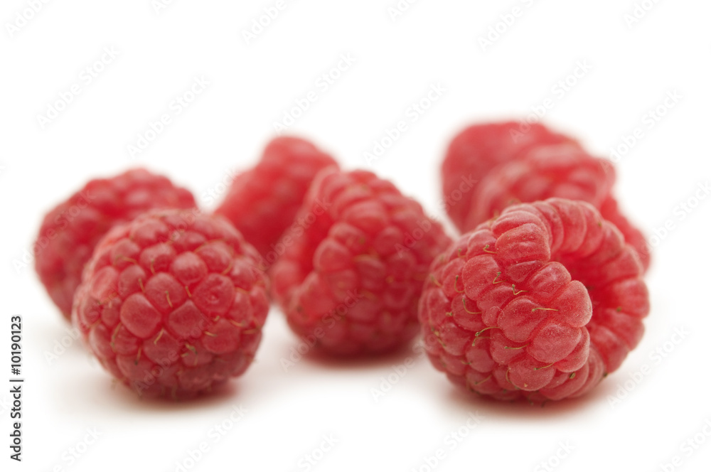fresh raspberry on white background fresh raspberry on white background