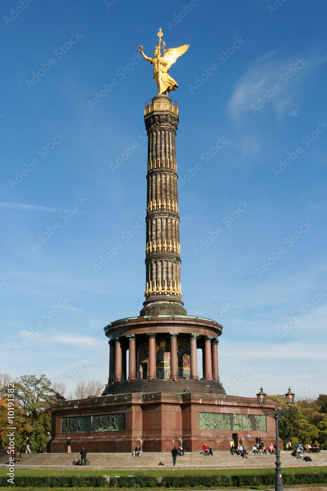 Siegessäule Berlin - obrazy, fototapety, plakaty 