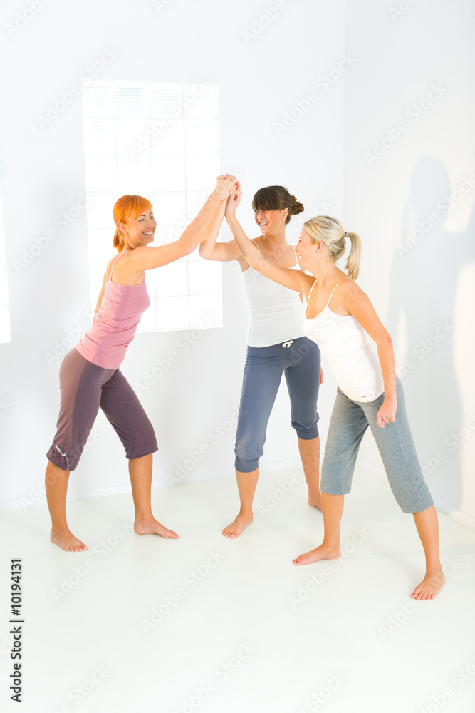 Obraz premium Three happy women