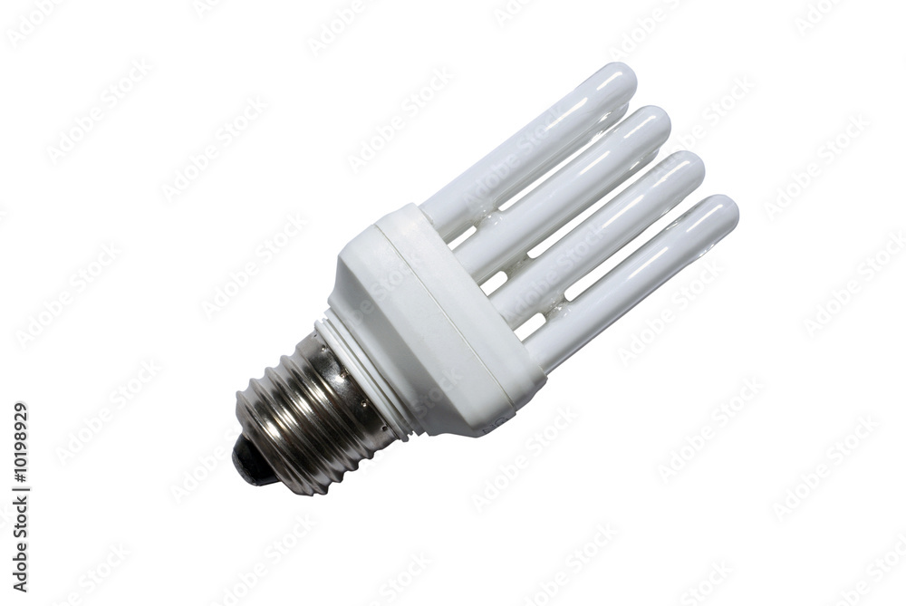 Fluorescent light bulb isolated on white background. Fluorescent light bulb isolated on white background.