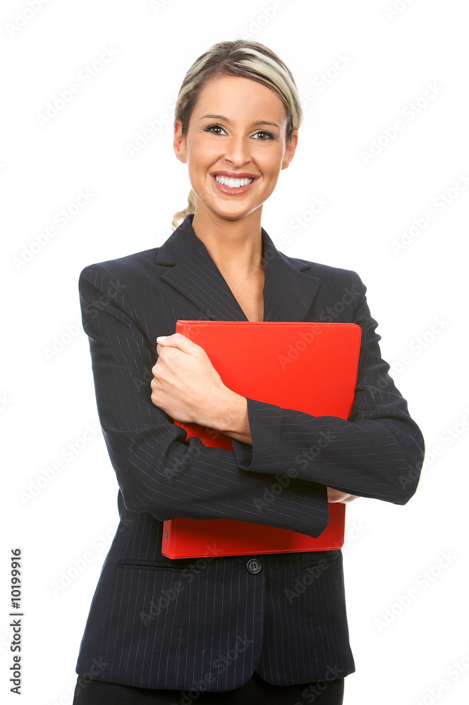 Smiling business woman. Isolated over white background. Smiling business woman. Isolated over white background.